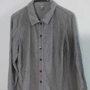 J Jill Corduroy Button Shirt